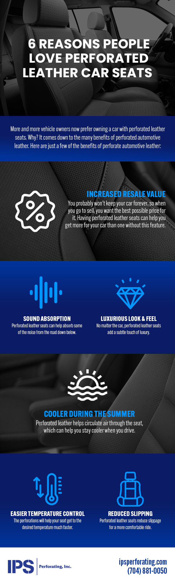 6 Reasons People Love Perforated Leather Car Seats [infographic]