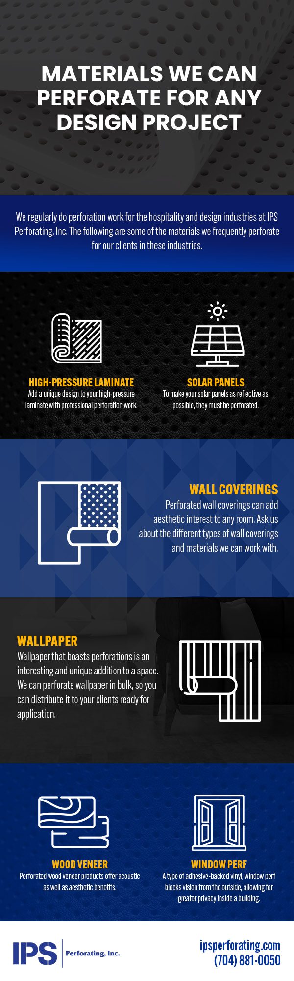 Materials We Can Perforate for Any Design Project